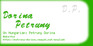 dorina petruny business card